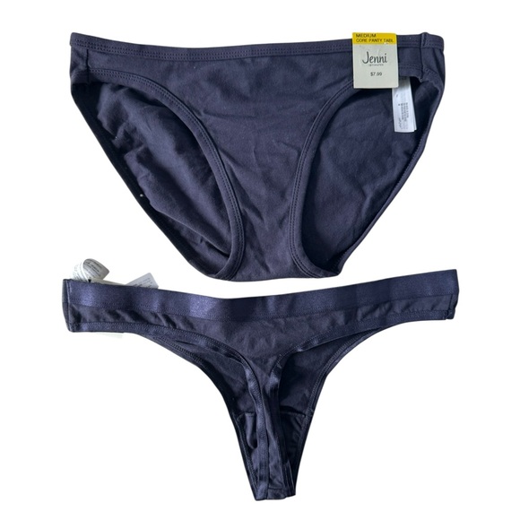 Jenni Dark Blue Bikini and Thong Set Size Medium - Picture 1 of 6